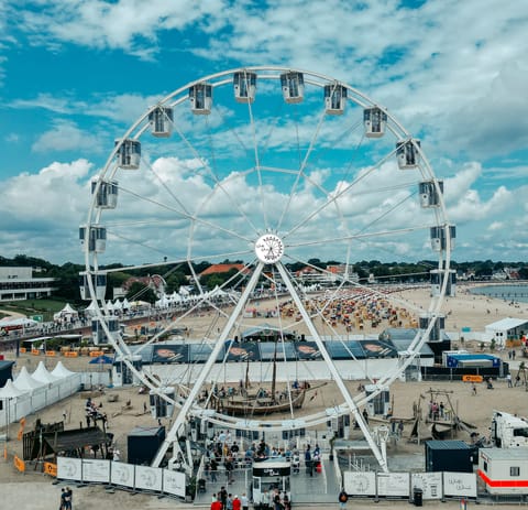 Riesenrad in Eventatmosphäre